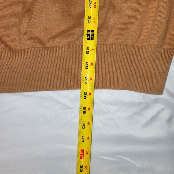 Tommy Hilfiger XL Tan 1/4 Zip Pullover Sweater - Picture 5 of 5